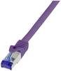 LogiLink C6A029S RJ45 Câble USB CAT 6a S/FTP 0.50 m violet 1 pc(s)