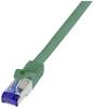 LogiLink C6A025S RJ45 Câble USB CAT 6a S/FTP 0.50 m vert 1 pc(s)
