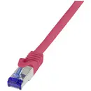 LogiLink C6A034S RJ45 Câble USB CAT 6a S/FTP 1.00 m rouge 1 pc(s)