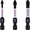 Bosch Accessories Bosch Power Tools 2608522491 Embout cruciforme 3 pièces cruciforme Phillips zone de torsion