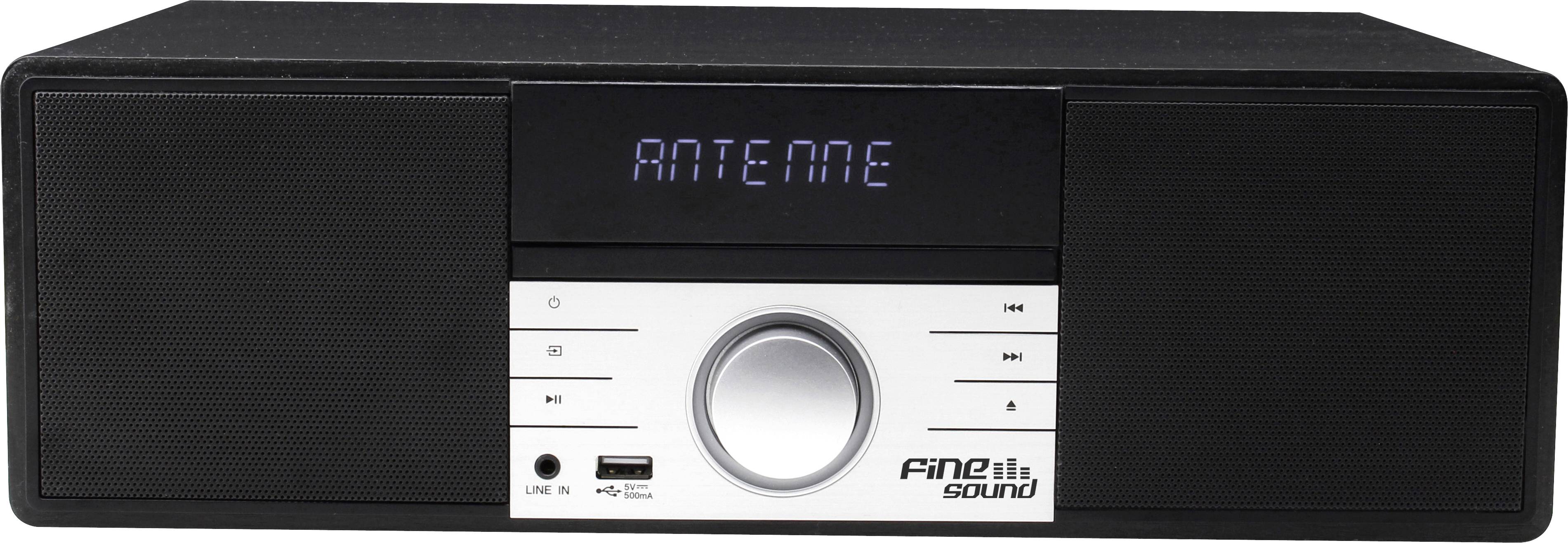 FineSound FS3 Radio de table DAB+, FM AUX, Bluetooth, CD, DAB+, FM, USB fonction de charge de la batterie, avec télécomm-1
