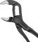 Une pince Knipex noire avec des mâchoires striées, adaptée pour saisir et tourner des tuyaux ou des écrous dans l'atelier.