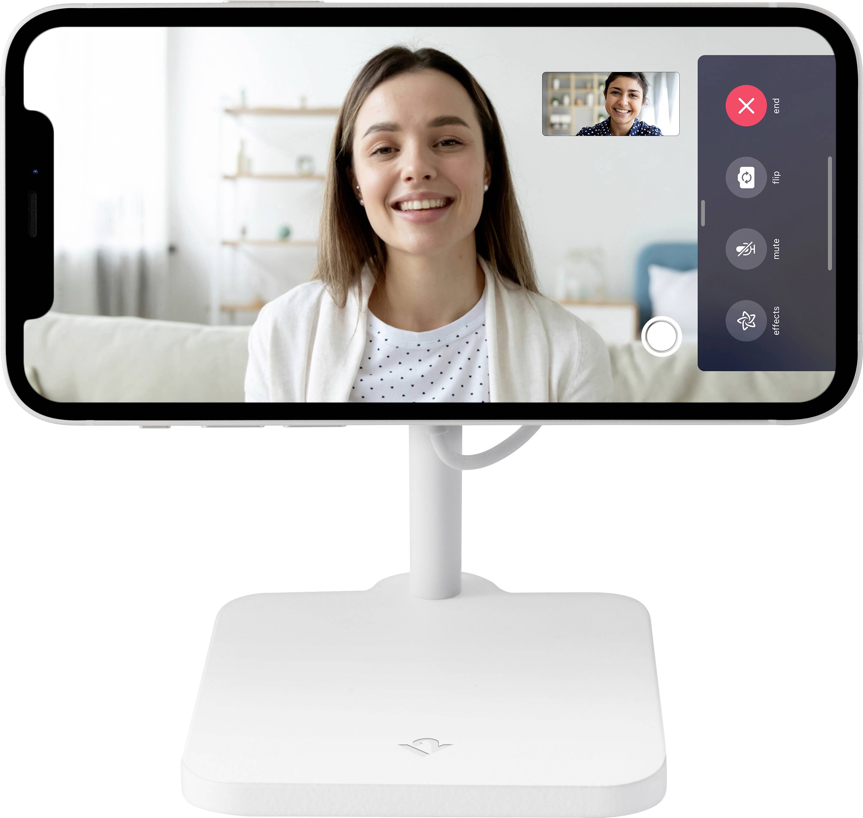 Support pour Chargeur MagSafe iPhone avec Support Stand Twelve South Forté Blanc-2