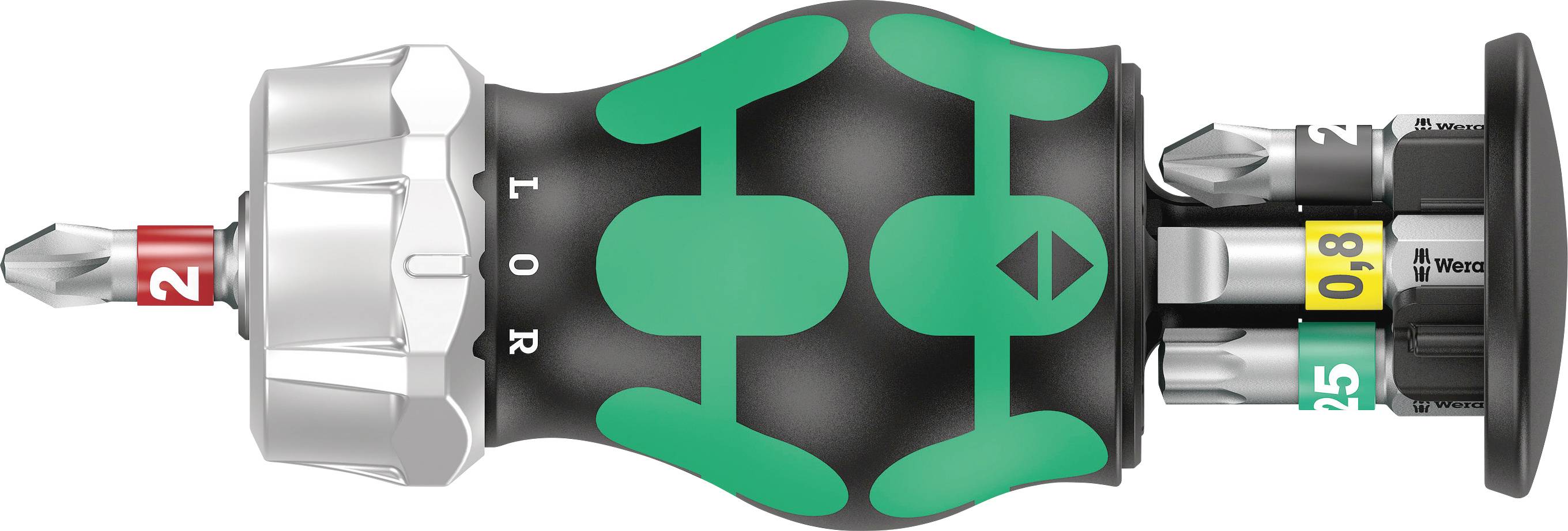 Wera Kraftform Kompakt Stubby Magazin RA 2 Tournevis avec magasin de rangement