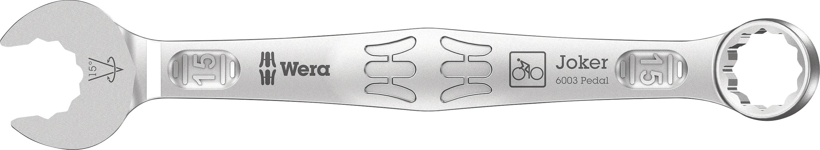 Wera 05020221001 6003 Joker 15 Pedal Clé mixte Ouverture de clé (métrique) 15 mm