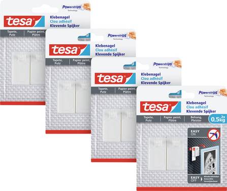 tesa 77772 Clou adhésif  blanc Contenu: 8 pc(s)