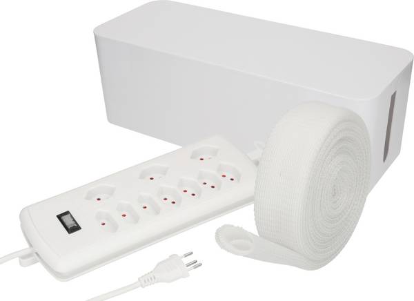 Bloc multiprise avec interrupteur Max Hauri 163997  blanc fiche CH 1 pc(s)