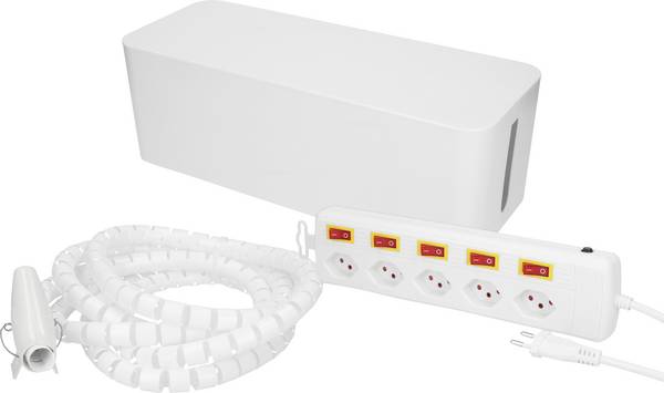 Bloc multiprise avec interrupteur Max Hauri 164012  blanc fiche CH 1 pc(s)