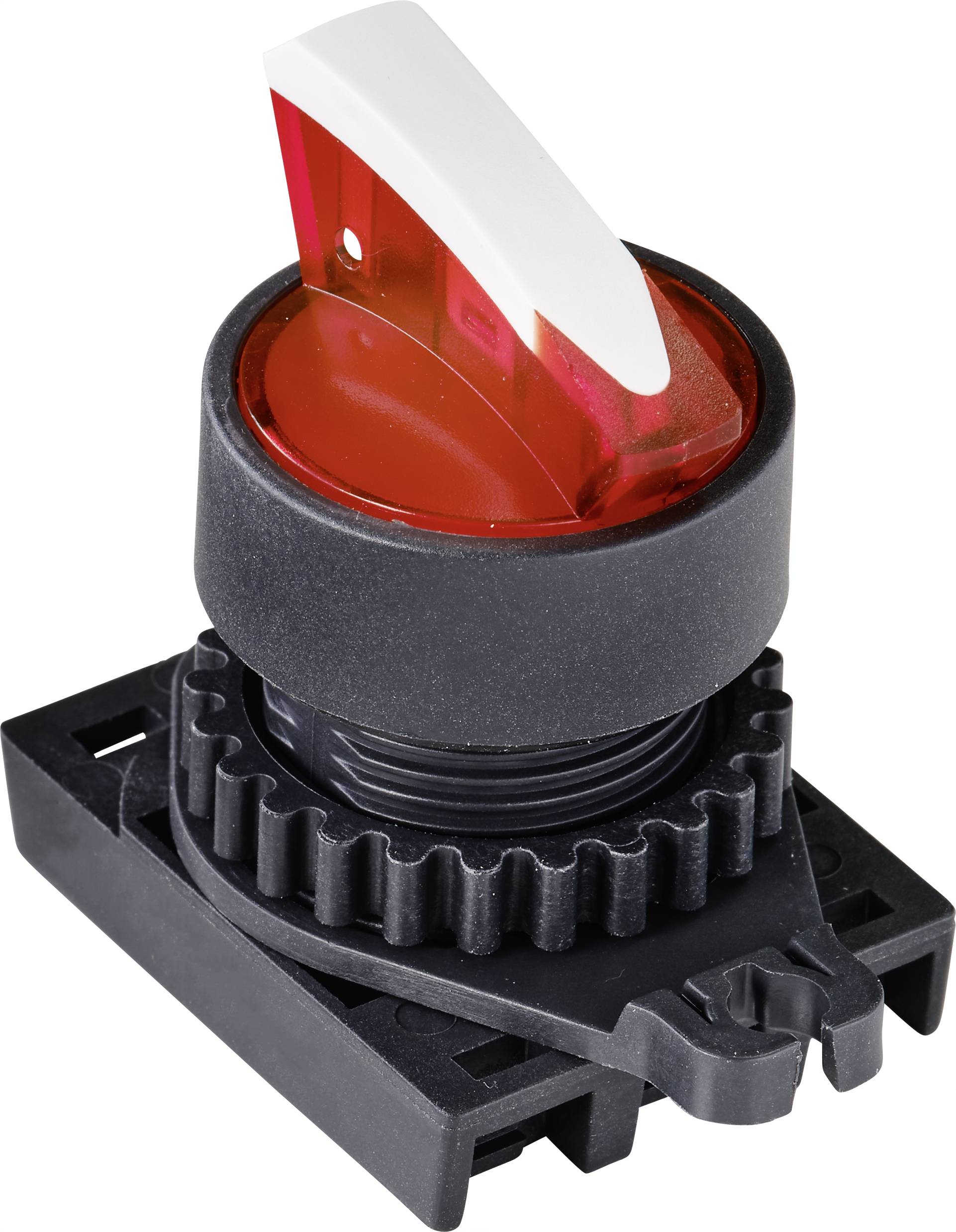 TRU COMPONENTS TC-9860140 S2SRN-L3AR Sélecteur levier rouge 1 x 90 ° 1 pc(s)