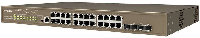 Commutateur réseau doté de nombreux ports Ethernet et de voyants LED d'état sur la façade, utilisé pour la transmission de données dans un réseau.