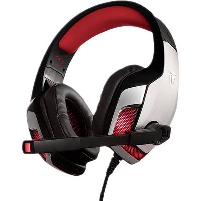 Berserker Gaming FAFNIR Micro-casque supra-auriculaire filaire Stereo noir, rouge volume réglable Gaming-0
