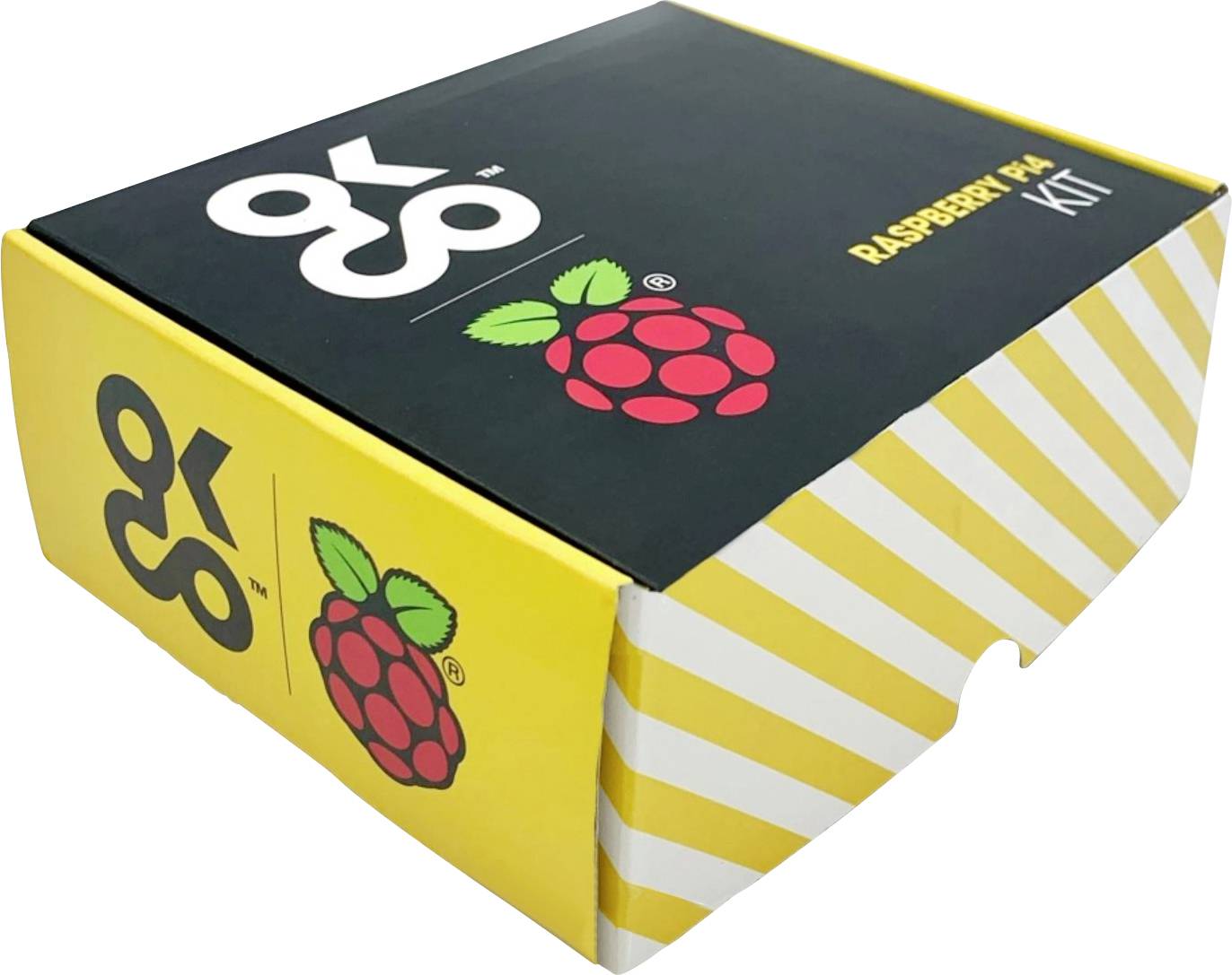 Raspberry Pi® OKdo Raspberry Pi 4 4 GB Basis-Kit Raspberry Pi® 4 B 4 GB 4 x 1.5 GHz avec alimentation, avec Noobs OS, av-2