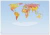 Sigel HO560 Sous-main vierge blanc multicolore (l x H) 59.5 cm x 41 cm 30 feuille(s) 30 feuille(s) World Map