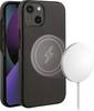 Vivanco Mag Classic Coque arrière Apple iPhone 13 noir chargement par induction, résistant aux chocs MCCVVIPH2021BK
