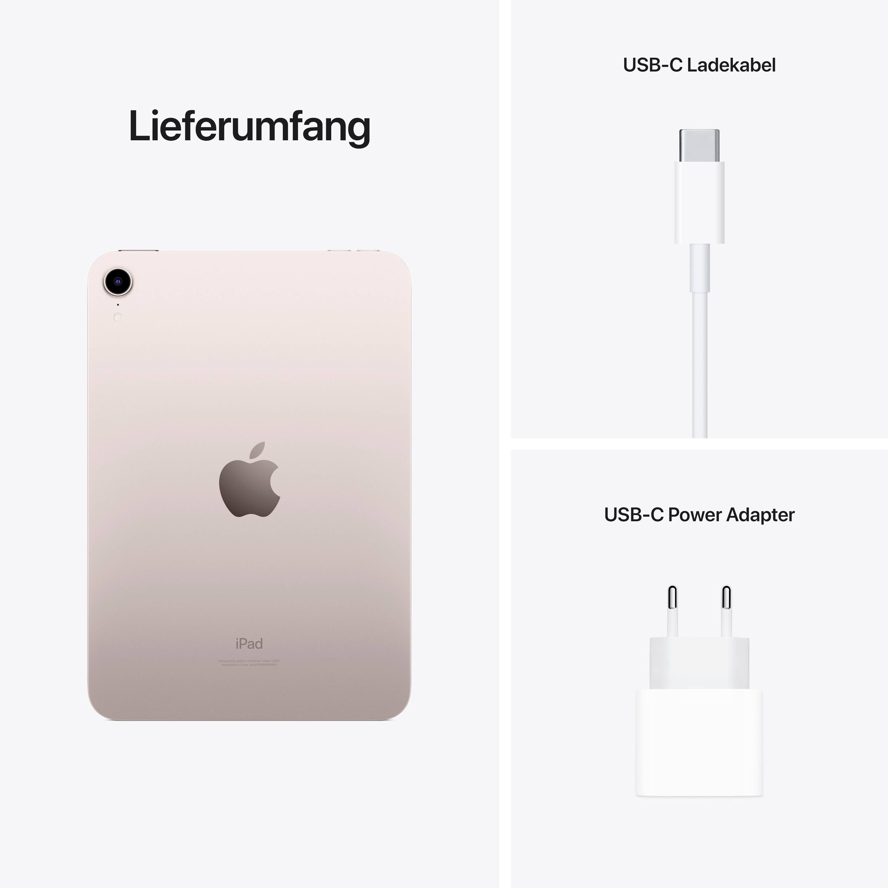 Apple iPad mini 8.3 (6e génération) WiFi 64 GB rose 21.1 cm (8.3 pouces) iPadOS 15 2266 x 1488 Pixel-10