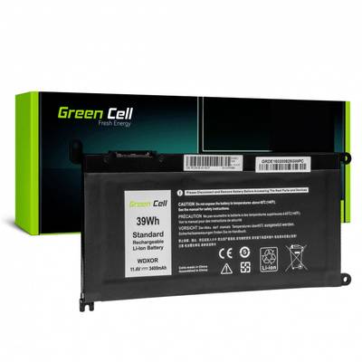 Une batterie rechargeable Lithium-ion de 39Wh de Green Cell, avec le numéro de modèle WX0R0, conçue pour les ordinateurs portables.