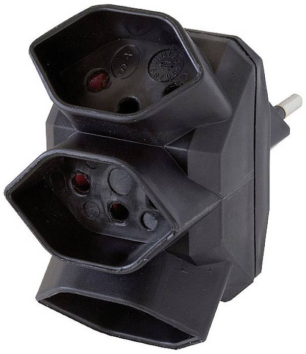 Brennenstuhl 1508022102 x3 Bloc multiprise noir