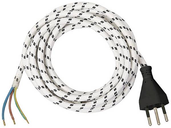 Brennenstuhl 1160872 alimentation Câble de raccordement  noir, blanc 3 m