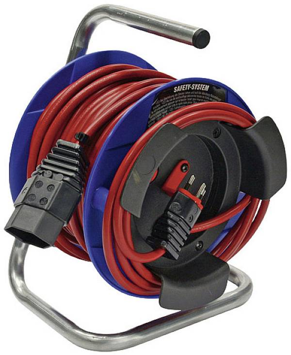 Brennenstuhl 1078072 Enrouleur de câble 15 m rouge Mâle suisse