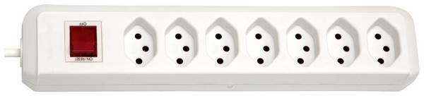 Bloc multiprise avec interrupteur Brennenstuhl 1158912  blanc  1 pc(s)