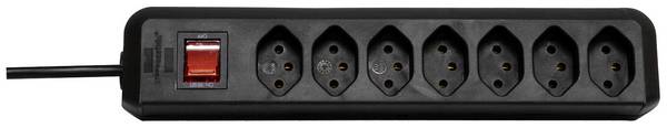Bloc multiprise avec interrupteur Brennenstuhl 1158922  noir  1 pc(s)