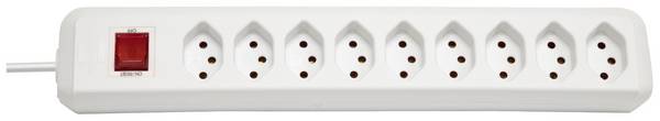 Bloc multiprise avec interrupteur Brennenstuhl 1158212  blanc  1 pc(s)
