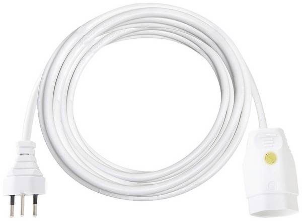 Brennenstuhl 1160162 alimentation Rallonge  10 A blanc 3 m H05VV-F 3G 1,0 mm²