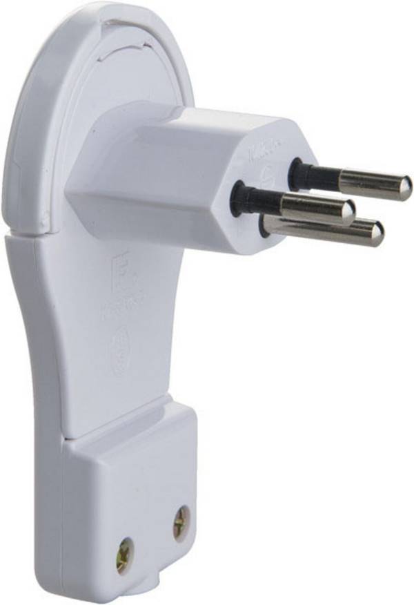 Brennenstuhl 1081592523 Fiche électrique mâle avec terre    blanc