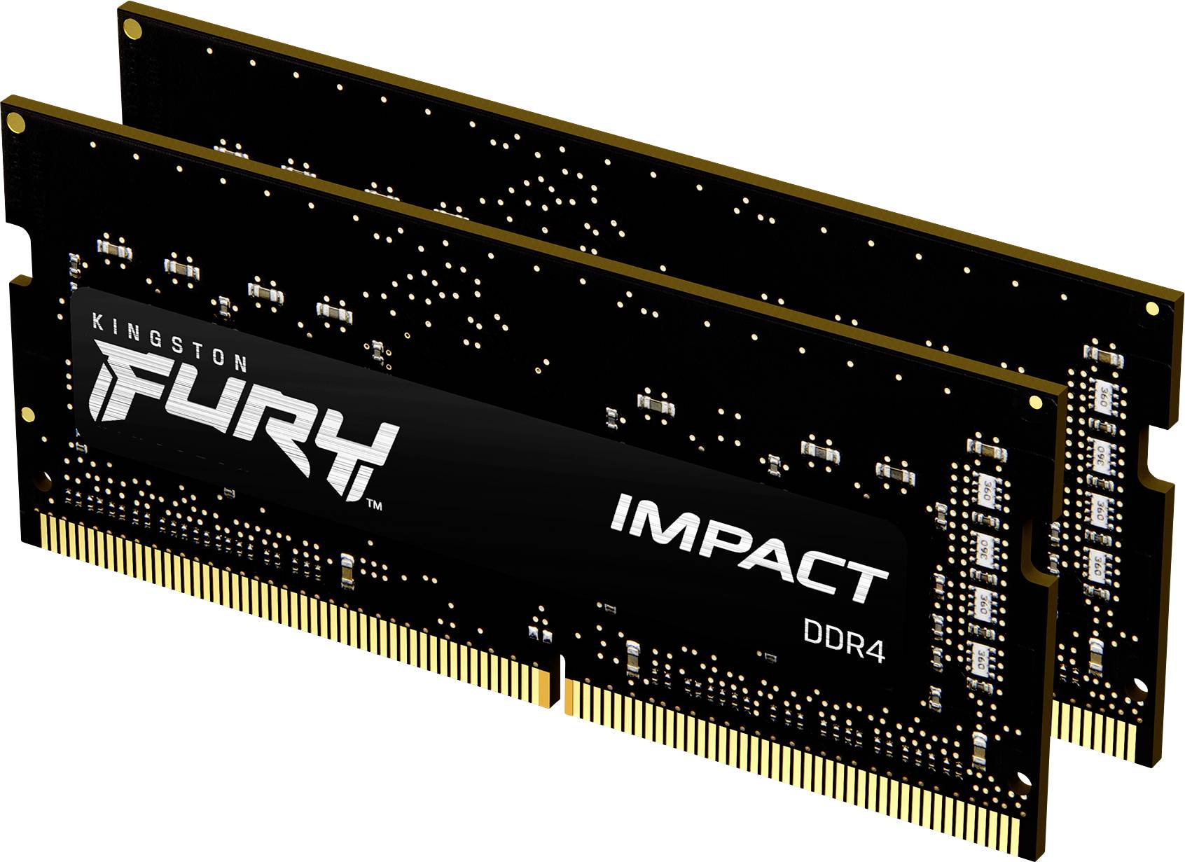 Kingston FURY Impact Mémoire pour PC portable DDR4 16 GB 2 x 8 GB 2666 MHz SO-DIMM 204 broches CL15 KF426S15IBK2/16