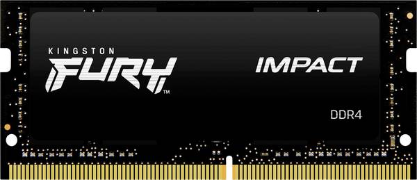 Kingston FURY Impact Module mémoire pour PC portable  DDR4 8 GB 1 x 8 GB  3200 MHz SO-DIMM 204 broches CL20 KF432S20IB/8
