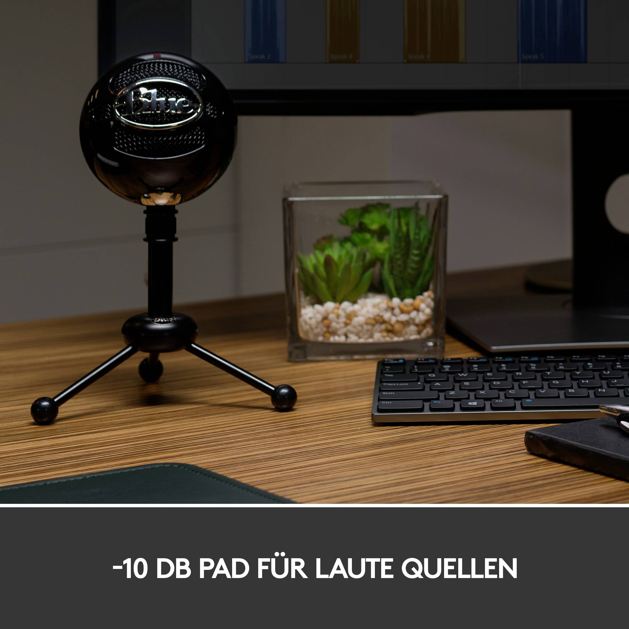 Sur pied Micro PC Blue Microphones Snowball Type de transmission (détails):filaire, USB-8