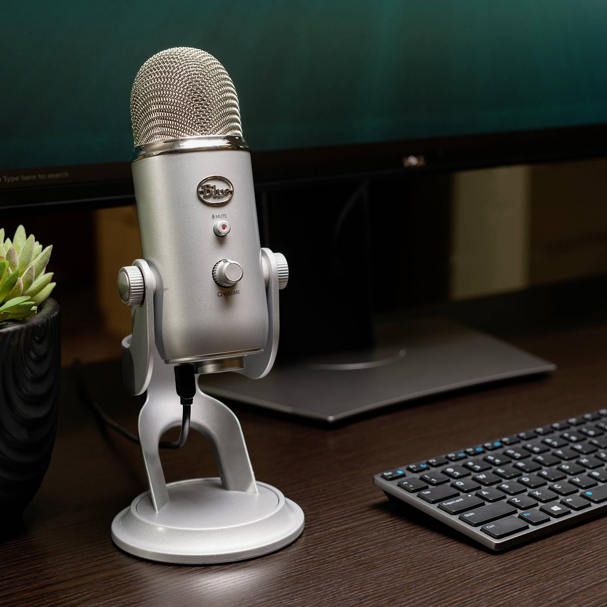 Sur pied Micro PC Blue Microphones Yeti Type de transmission (détails):filaire, USB-2