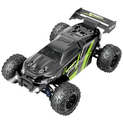 Reely Speedy noir/vert brushed 1:18 Auto RC électrique Truggy 4 roues motrices (4WD) prêt à fonctionner (RtR) 2,4 GHz av