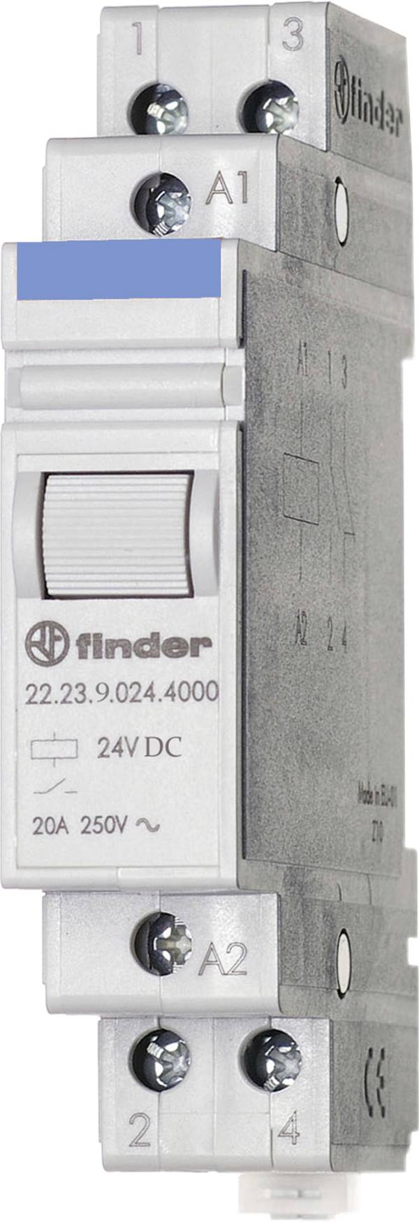 Finder 22.23.9.048.4000 Relais industriel Courant de commutation (max.): 20 A 1 NF (R), 1 NO (T) 1 pc(s)