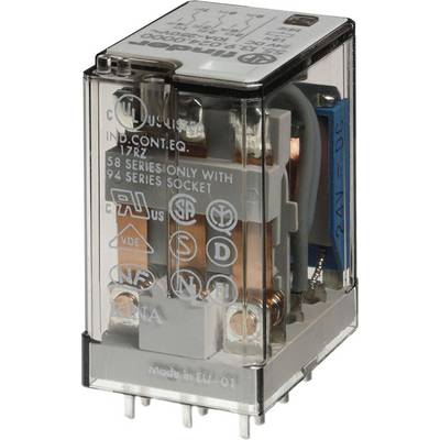 Un bloc de relais électrique transparent et cubique avec des contacts et des bobines destiné à être utilisé dans des systèmes de commande.