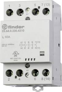 Finder 22.64.0.230.4610 Contacteur d'installation 2 NF (R), 2 NO (T) 440 V/AC 1 pc(s)