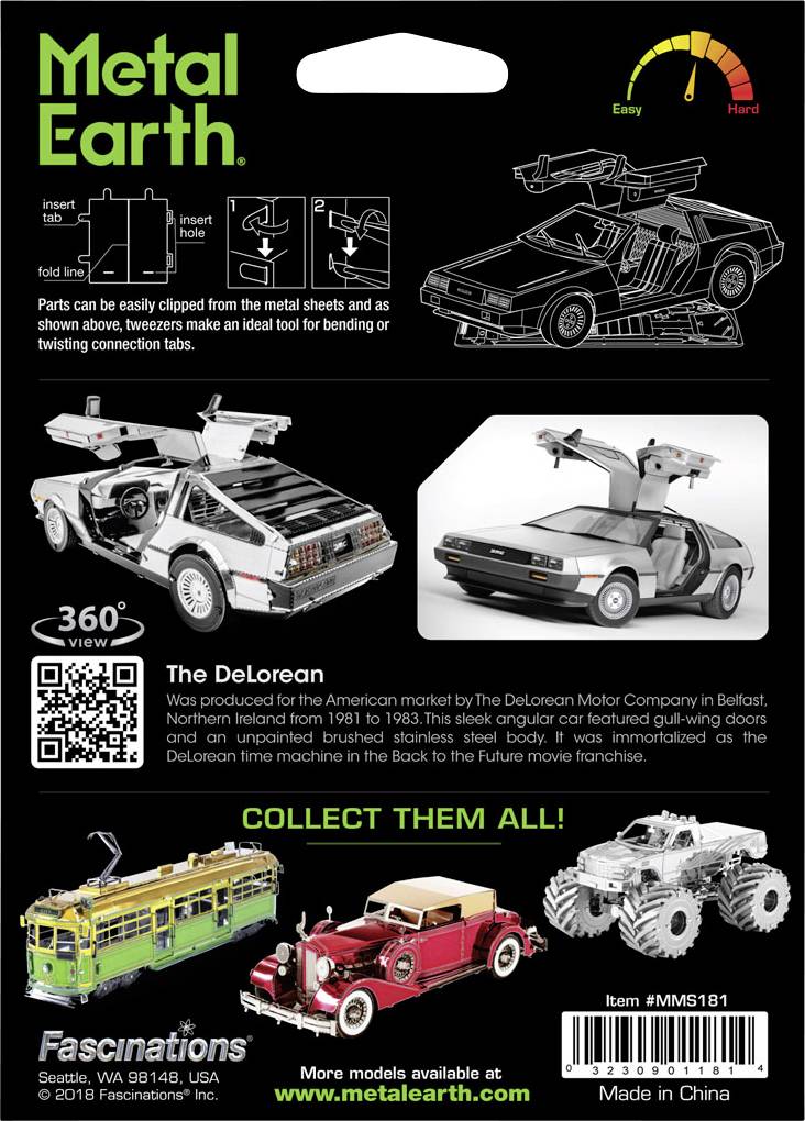 metal earth delorean kit