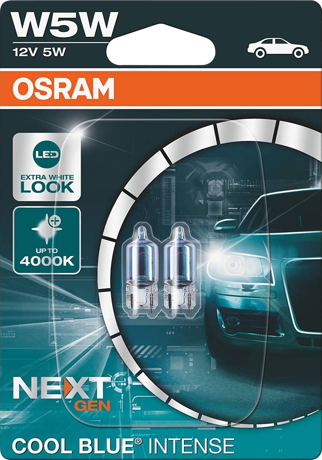 Ampoule de signalisation OSRAM 2825CBN-02B COOL BLUE® INTENSE W5W 5 W 1  paire(s) - Conrad Electronic France
