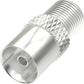 Hama 00205224 Adaptateur F-coaxial Connexions: Prise femelle F, Prise coaxiale IEC 1 pc(s)