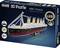 Puzzle 3D Revell du RMS Titanic avec éclairage LED. Taille du modèle : 87,9 x 9,6 x 29,4 cm. Recommandé à partir de 10 ans, 266 pièces.