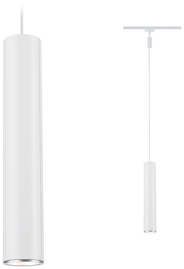 Paulmann URail Pendel Catalejo  Luminaire sur rail haute tension URail GU10   blanc, chrome (mat)
