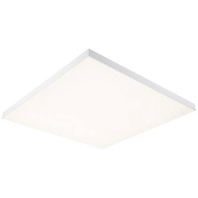 Plafonnier LED blanc carré à répartition lumineuse uniforme. Idéal pour les intérieurs modernes.