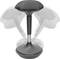 Un tabouret pivotant noir à hauteur réglable avec un système de bascule léger qui favorise une assise ergonomique. Adapté pour le bureau ou la maison.