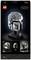 Casque LEGO 'Star Wars' du Mandalorien sur un fond noir. Contient des images du produit et l'inscription 'LEGO Star Wars'.