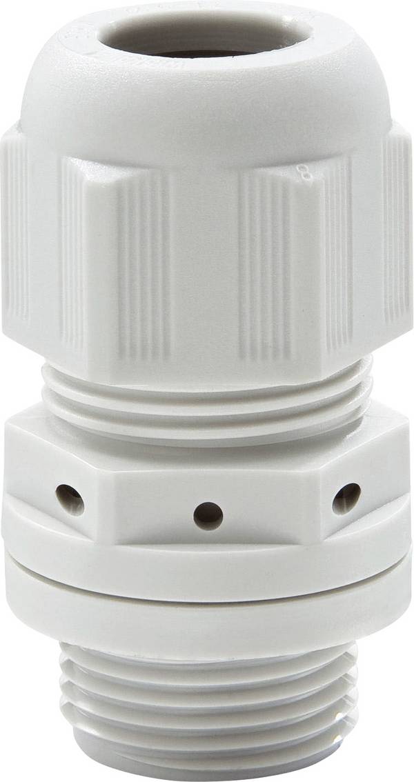 Wiska 10104412 Presse-étoupe résistant aux chocs, avec décharge de traction, avec joint M16  Polyamide gris clair (RAL 7035) 1 pc(s)