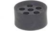 Wiska 10102171 MFD 40/06/065 Joint muti-passages résistant aux chocs, avec décharge de traction M40 plastique noir (RAL 9005) 25 pc(s)