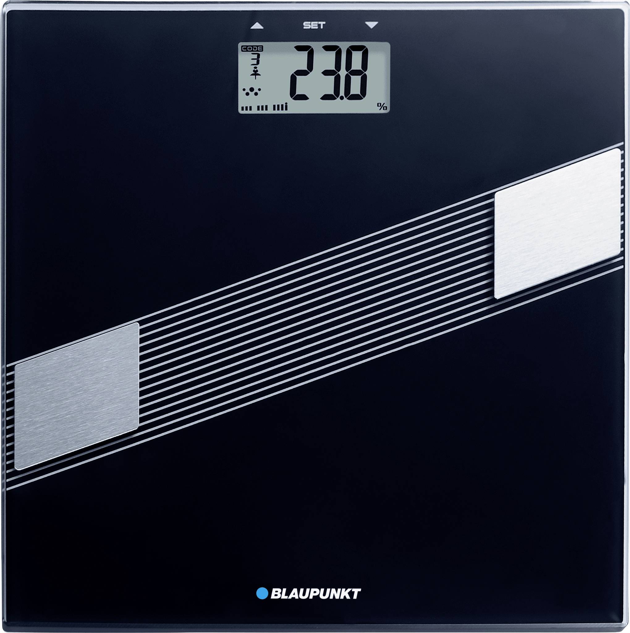Blaupunkt BSM411 Pèse-personne numérique BSM411 Plage de pesée (max.)=150 kg noir-1