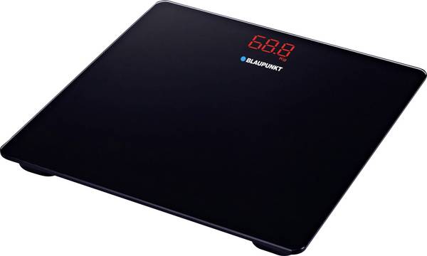 Blaupunkt BSP201 Pèse-personne numérique BSP201 Plage de pesée (max.)=150 kg noir