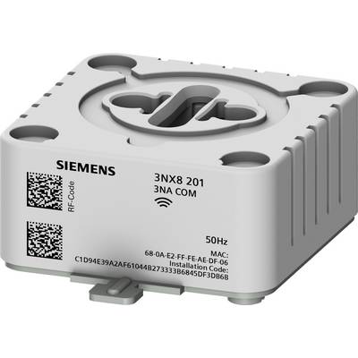 Un cube gris de surveillance de performance Siemens avec un code QR et un numéro de série sur un côté.