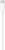 Un câble USB-C blanc, principalement représenté par la fiche et une partie du câble.
